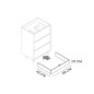 Cache-pieds pour socle Arenys - Dimensions : 780