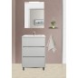 Armoire Arenys avec vasque en porcelaine - Dimensions : 600x45 cm