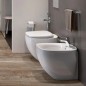 RAK Illusion sanitaire mural affleurant - WC et bidet en céramique blanche