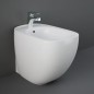 Paire de sanitaires encastrés en céramique blanc alpin - Illusion | RAK Ceramics