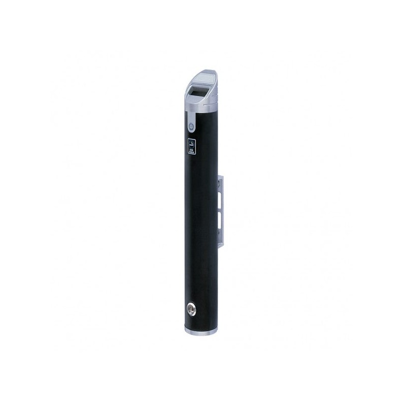 Cendrier mural compact verrouillable noir - Mural Cendrier mural compact verrouillable noir - Mural