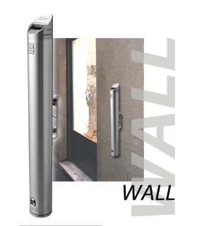 Cendrier mural compact verrouillable noir - Mural