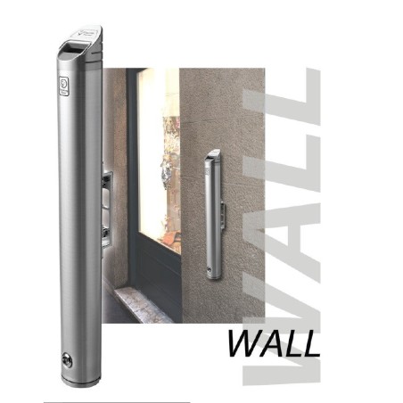 Cendrier mural compact verrouillable noir - Mural